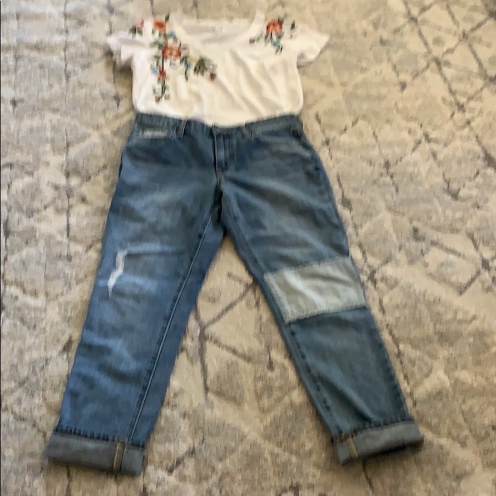 Gap SeXy Boyfriend Fit ankle jean